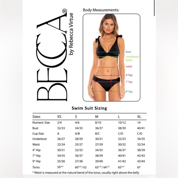 Becca swim NWT navy swim suit - Picture 10 of 10